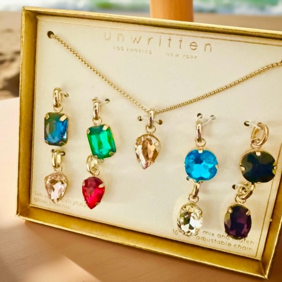 Unwritten Necklace with Interchangeable Gem Charms - Picture 3 of 3